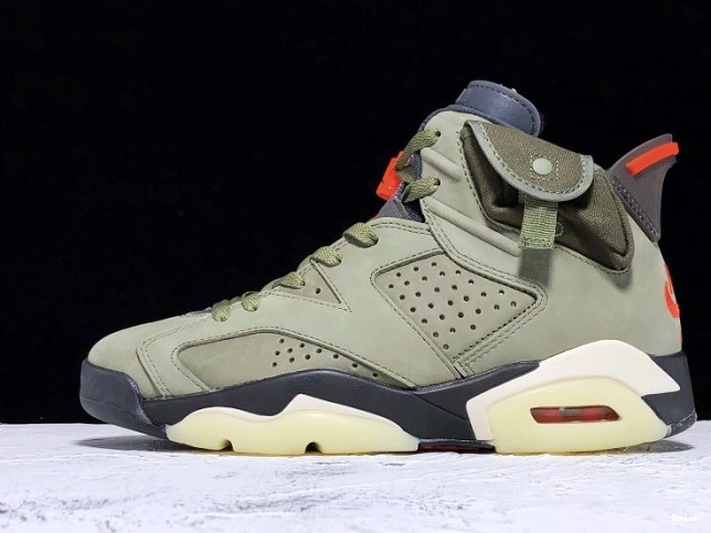 Air Olive Jordan Travis 6 CN1084-200 Scott Medium x 0818